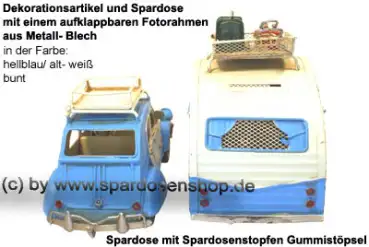 Nostalgie Wohnwagen- Gepann hellblau E